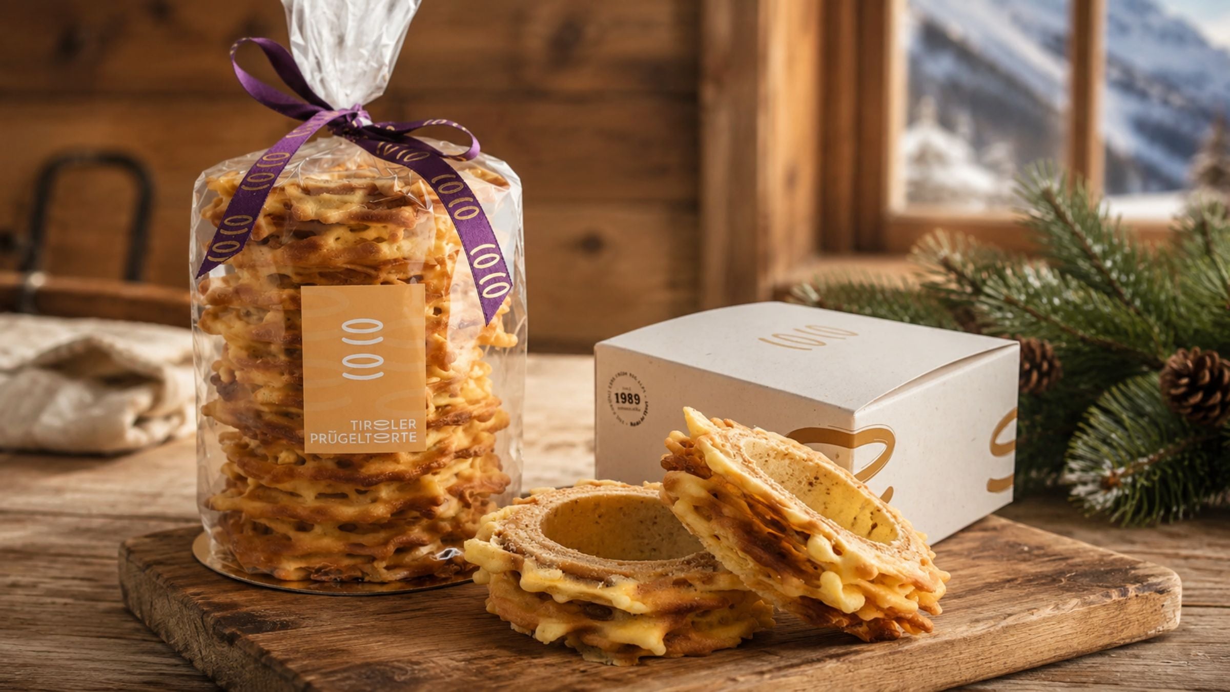 Ein Stück Tiroler Tradition: Die Prügeltorte aus echter Handarbeit