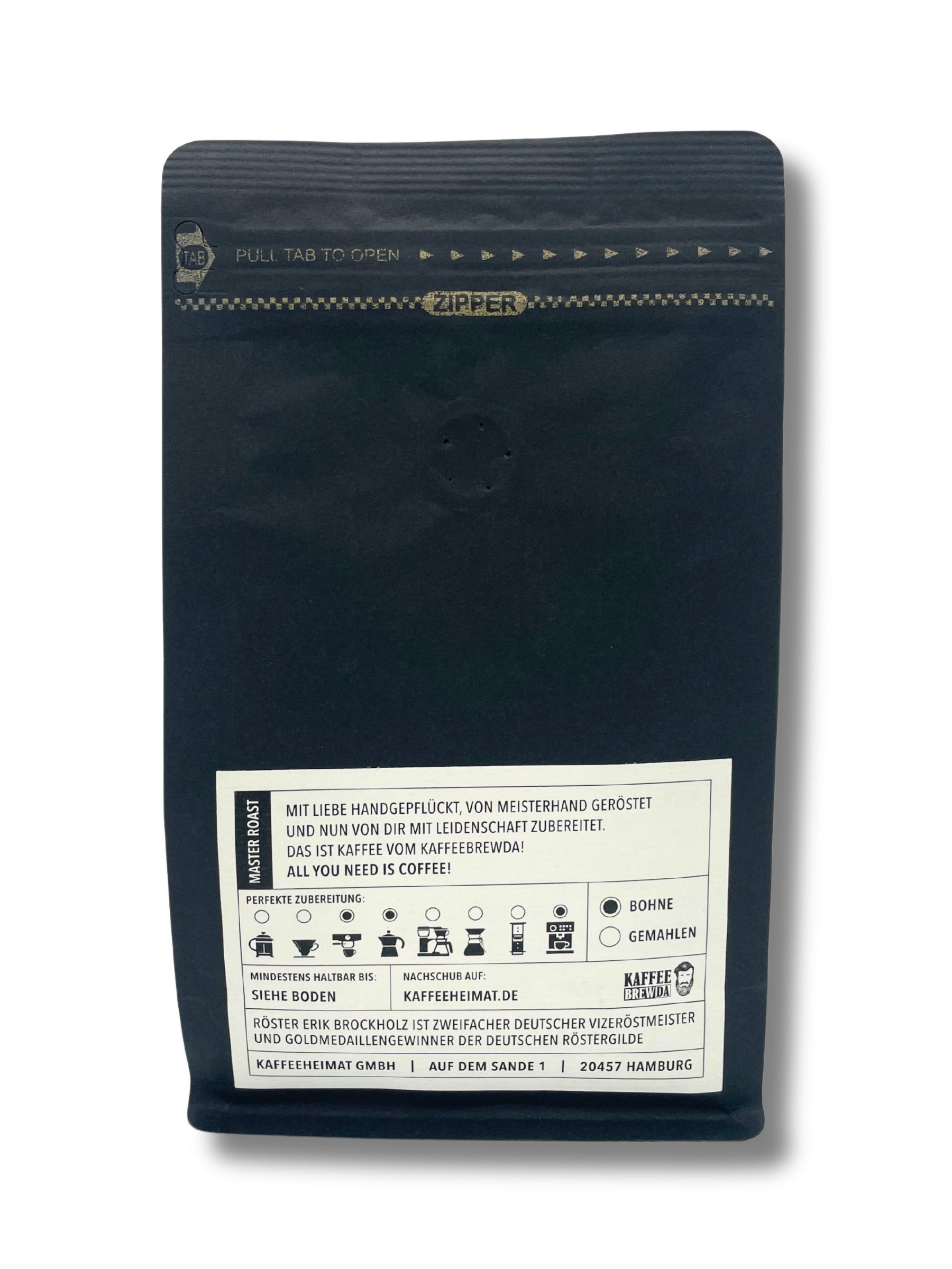 Arabica-Espresso aus Äthiopien – Brewda No 4 mit Rum-Aroma.