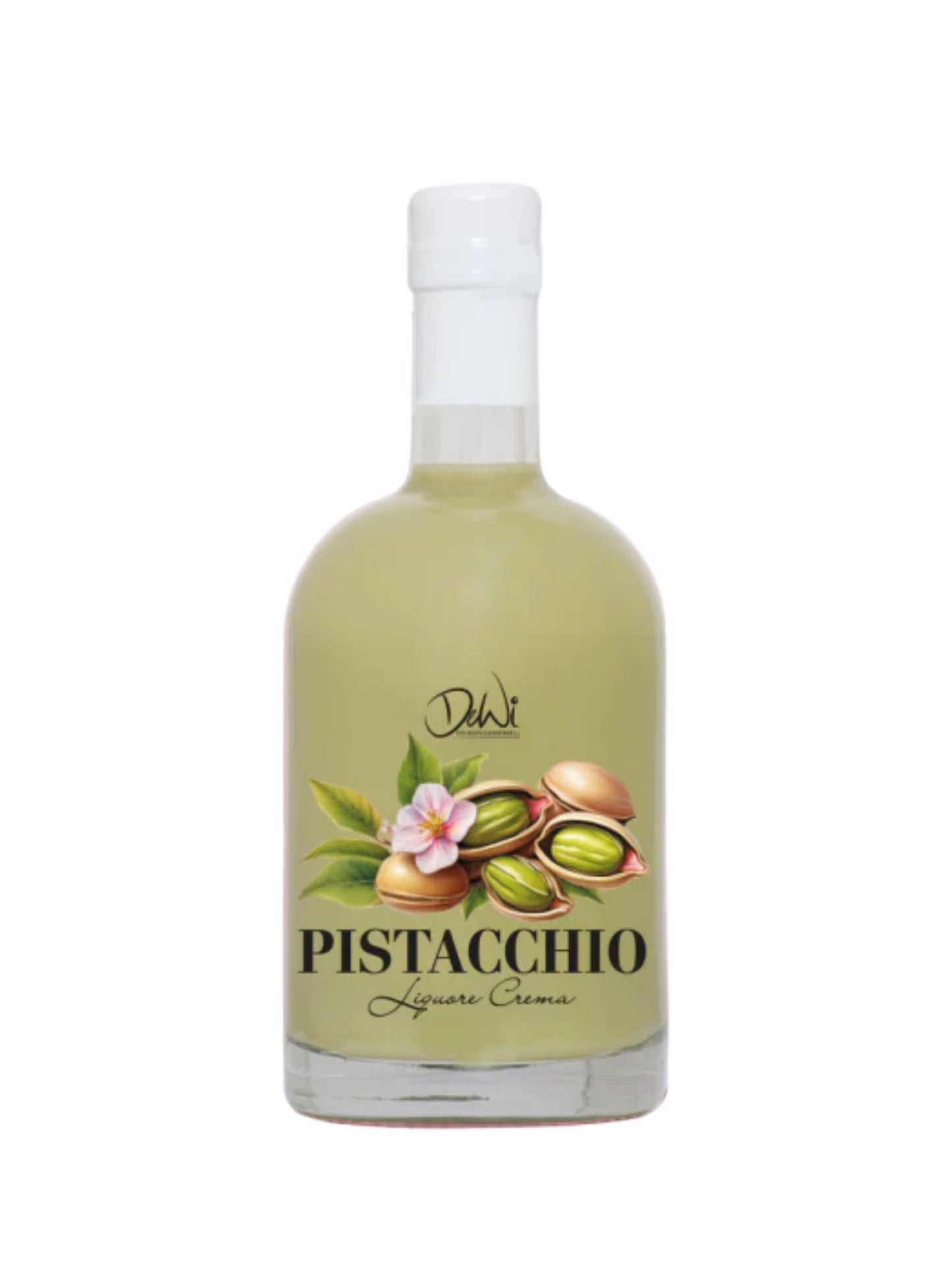DEWI Pistacchio Crema 17% Vol. 500ml cremiger Pistazien Sahnelikör erhältlich bei der Dreyer Confiserie