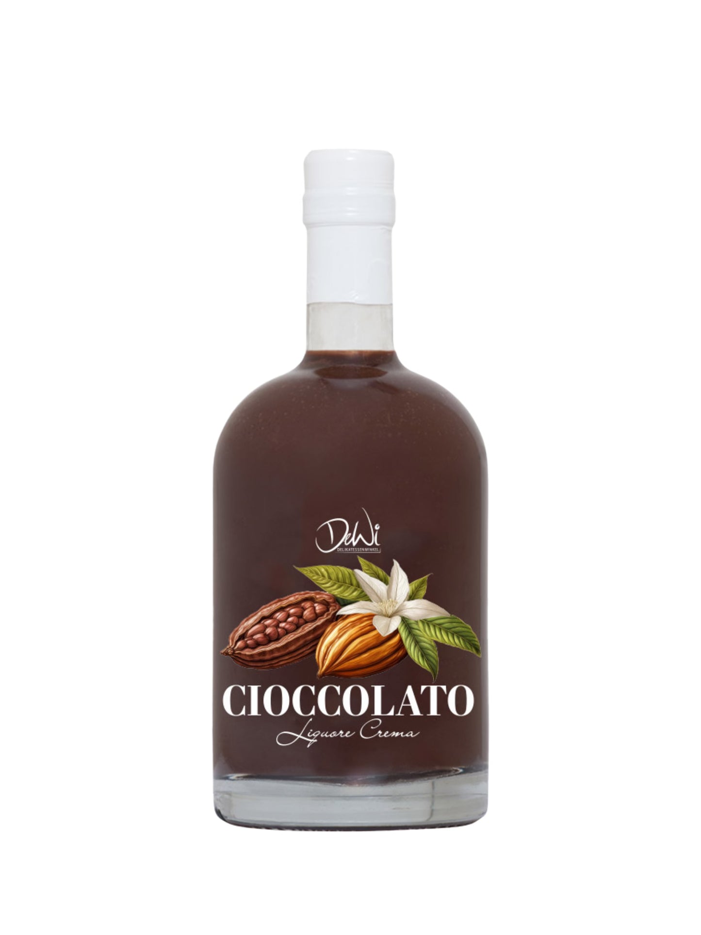 DEWI Cioccolato Crema 17% Vol. 500ml cremiger Schokoladen Sahnelikör erhältlich bei der Dreyer Confiserie