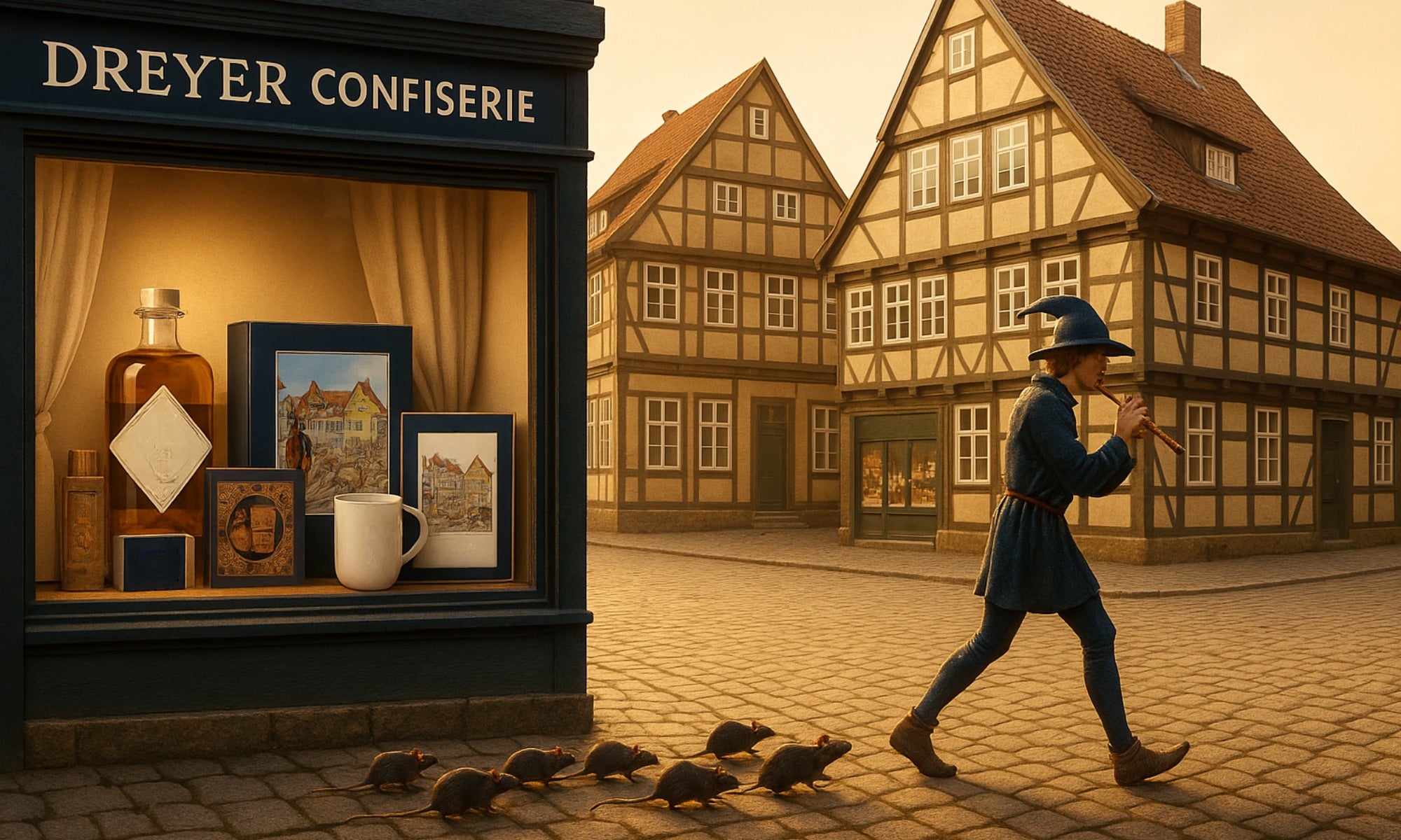 Dreyer Confiserie Hameln – handgemachte Pralinen, Rattenfänger-Souvenirs und regionale Spezialitäten jetzt online entdecken.