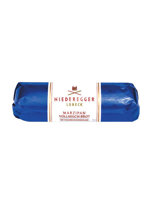 Niederegger Marzipan Vollmilch-Brot 125 g – Marzipan mit feiner Vollmilch-Schokolade, erhältlich in der Dreyer Confiserie in der Rattenfängerstadt Hameln.