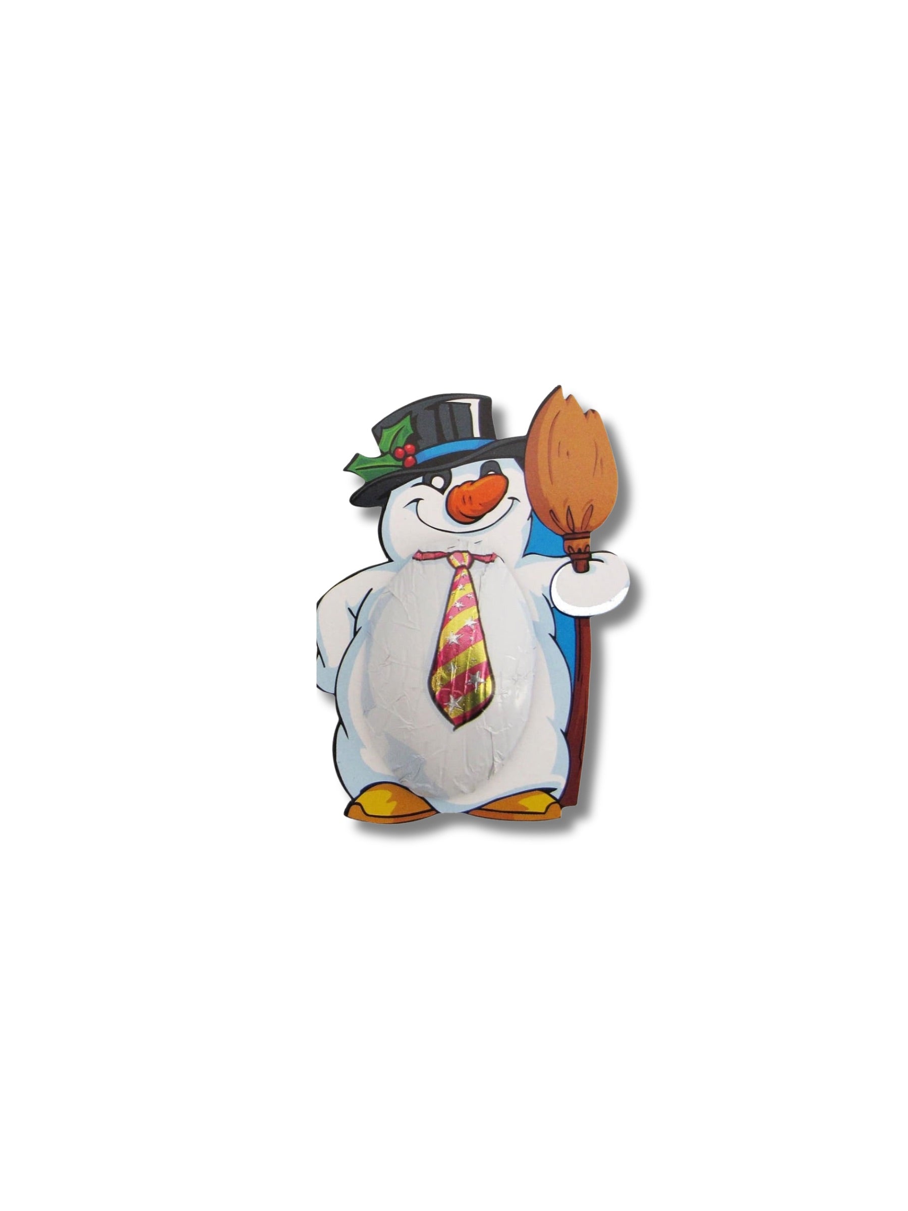 Storz Schneemann „Mr. Freeze“ 12,5 g – winterliche Schokoladenfigur aus Edel-Vollmilchschokolade, ideal für Nikolaus, Weihnachten und den bunten Teller, erhältlich in der Dreyer Confiserie in der Rattenfängerstadt Hameln.