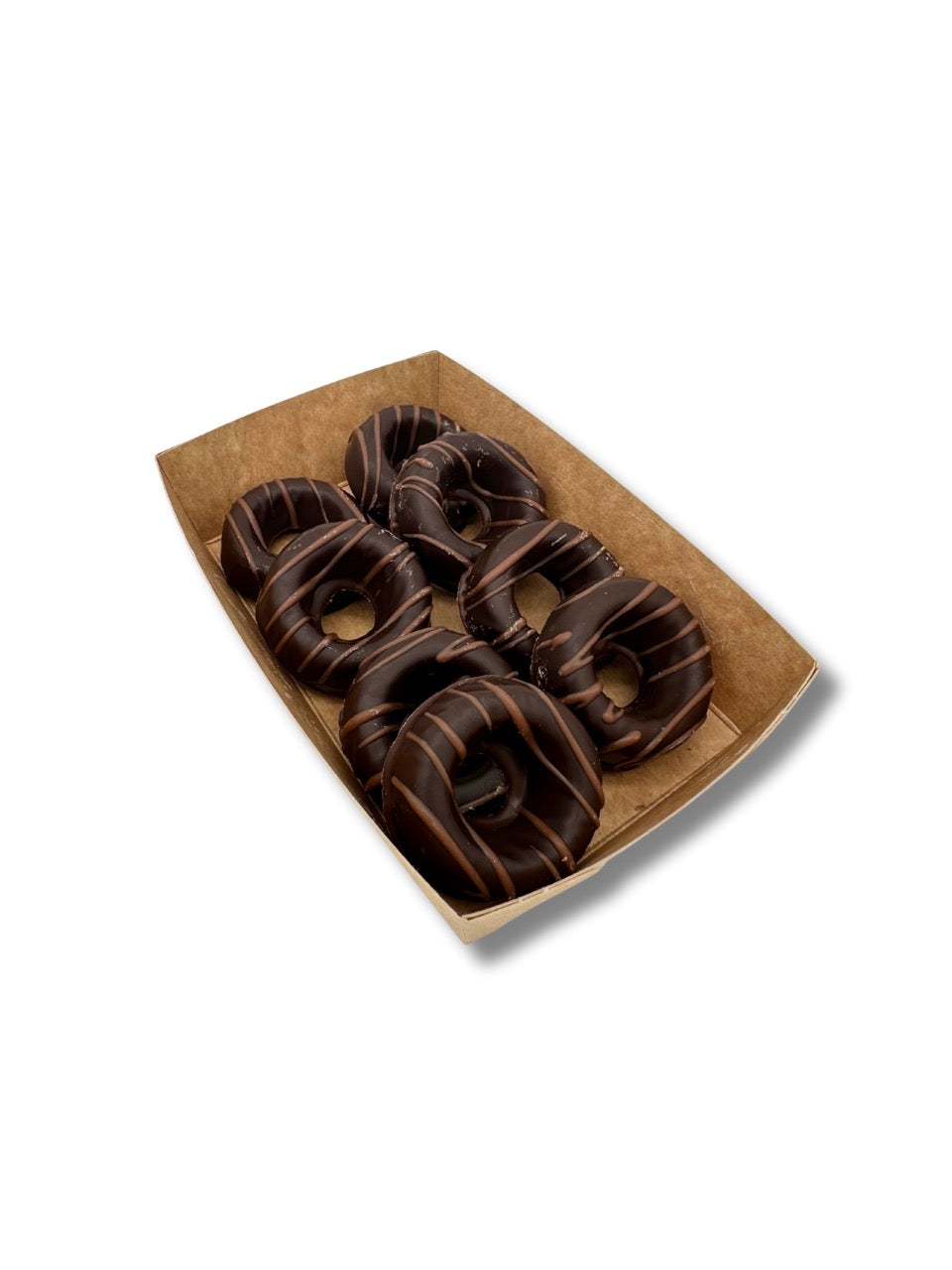 Weinbrandringe 100 g, feine Pralinen mit flüssiger Weinbrandfüllung in Bitterschokolade, winterliche Spezialität aus der Dreyer Confiserie in der Rattenfängerstadt Hameln.