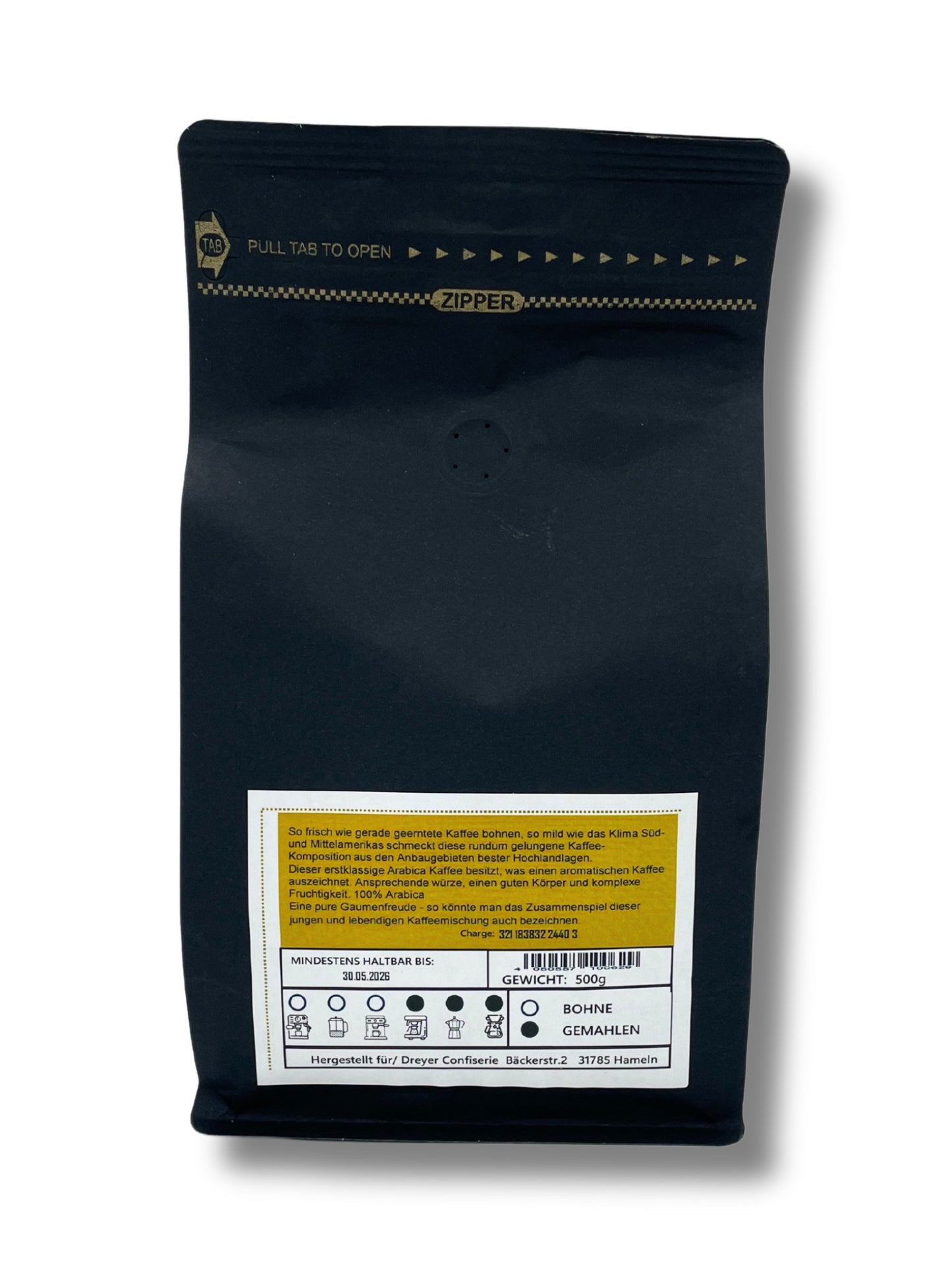 Gemahlener Filterkaffee mit würzigem Aroma – Dreyer Confiserie Hameln