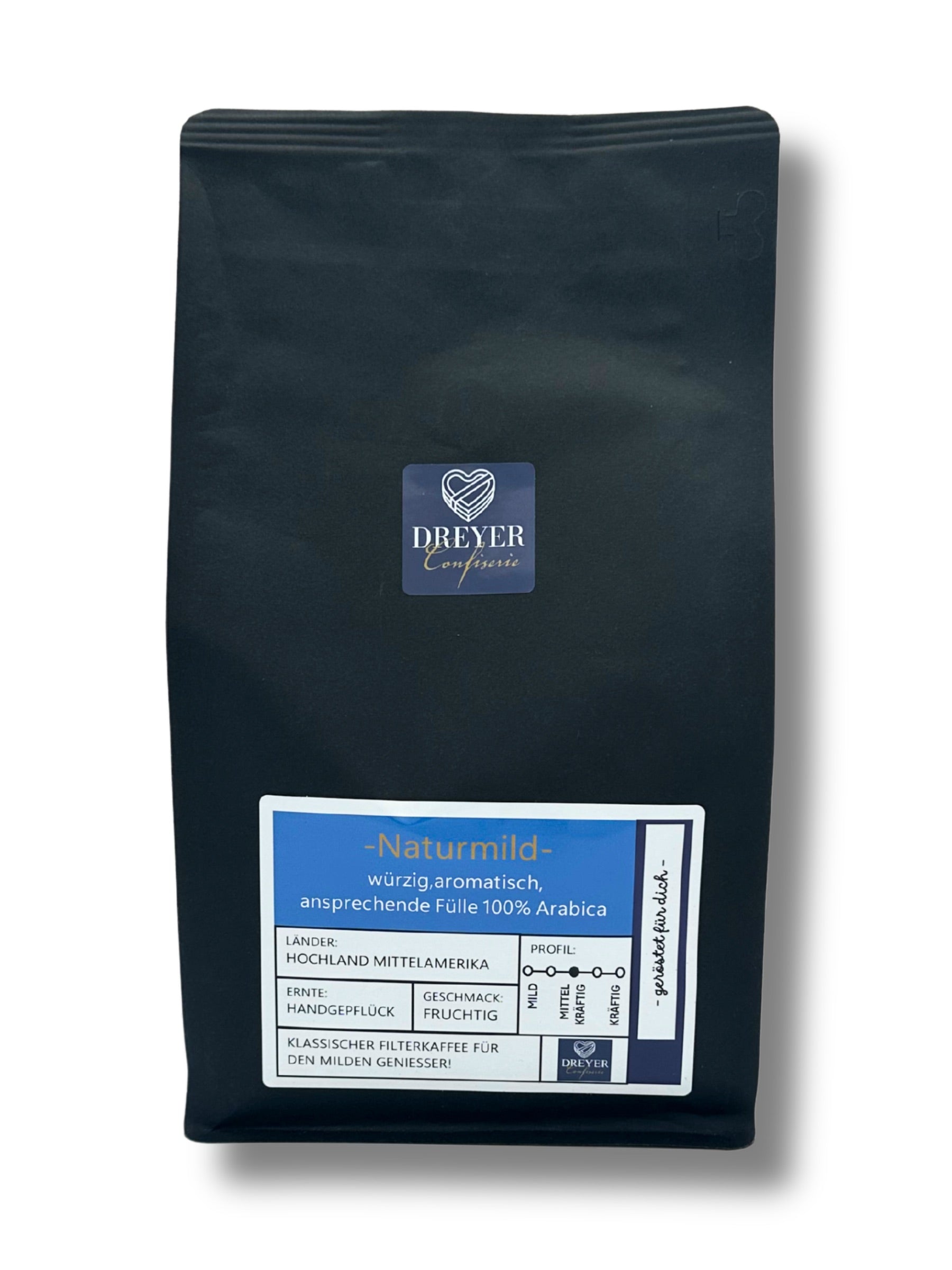 Dreyer Confiserie Naturmild Filterkaffee 500g.