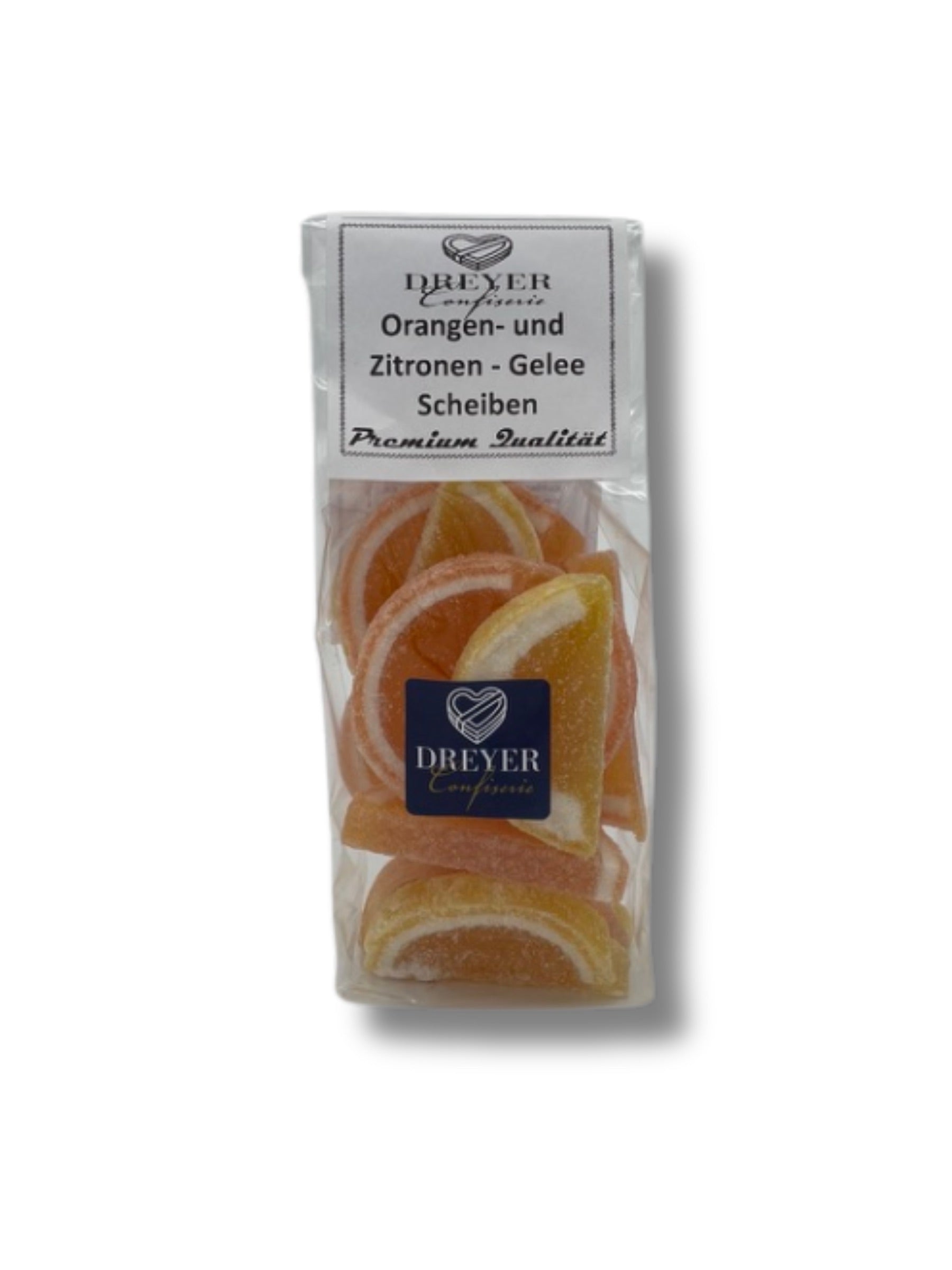 Dreyer Confiserie Gelee-Scheiben Orange & Zitrone – 200g fruchtiger Gelee-Genuss aus Hameln.