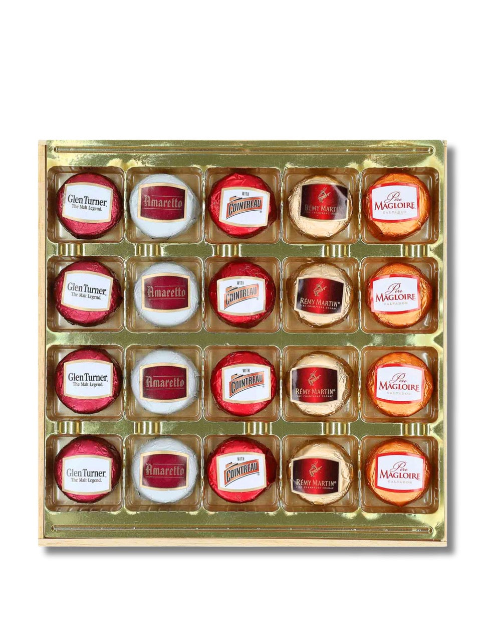 Produktfoto Duc d’O Liqueur Filled Chocolates Holzkiste 250g.