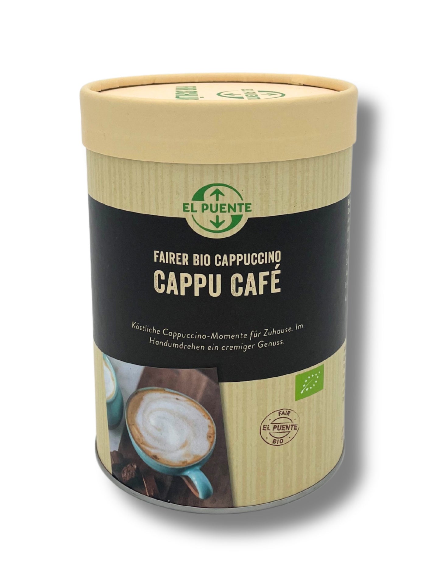 Fair Trade Cappuccino Pulver 200g – cremiger Bio-Genuss von El Puente.
