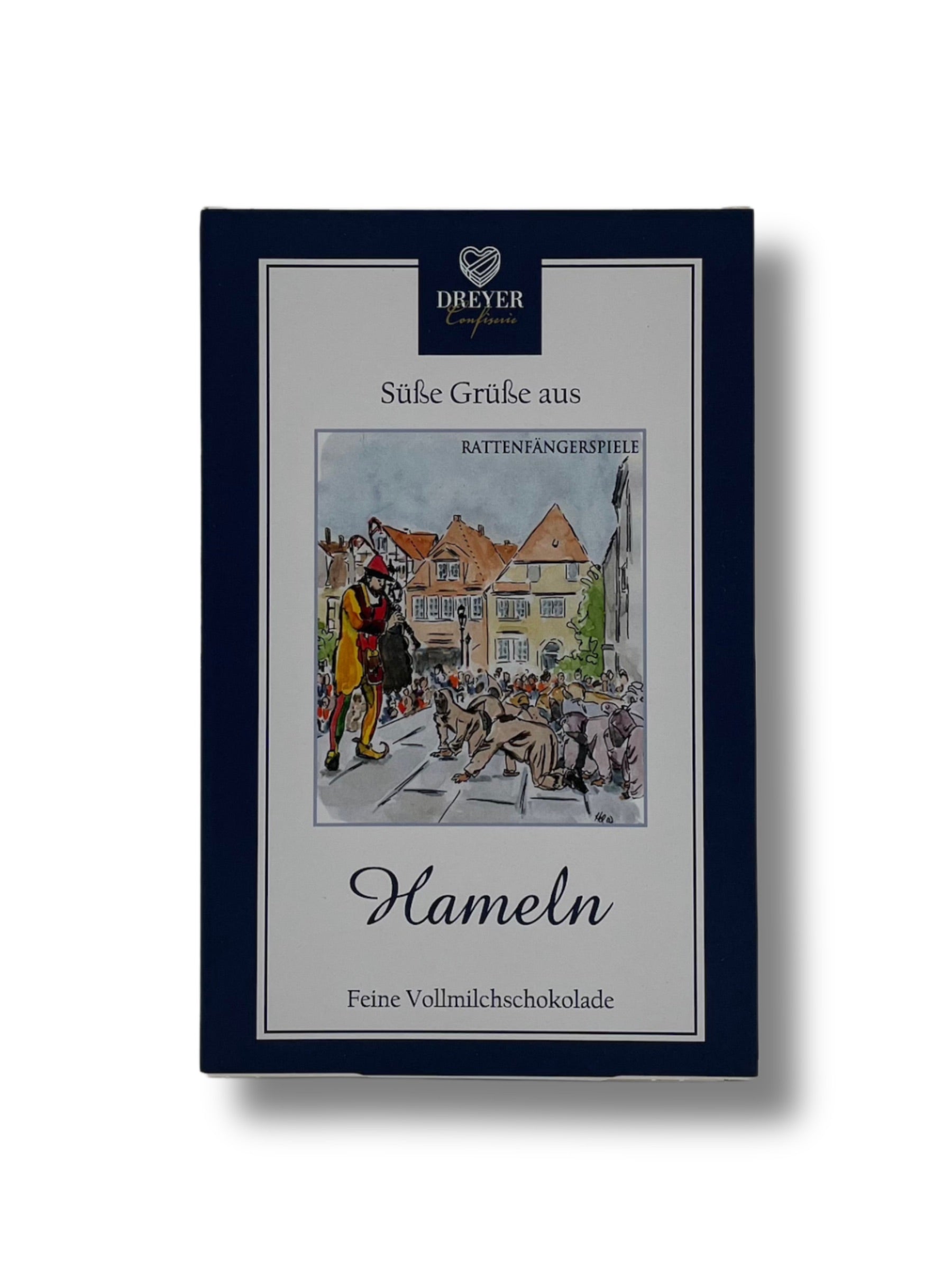 Vollmilchschokoladentafel aus der Dreyer Confiserie Hameln – 125g Genuss mit traditionellem Rezept und Hamelner Charme