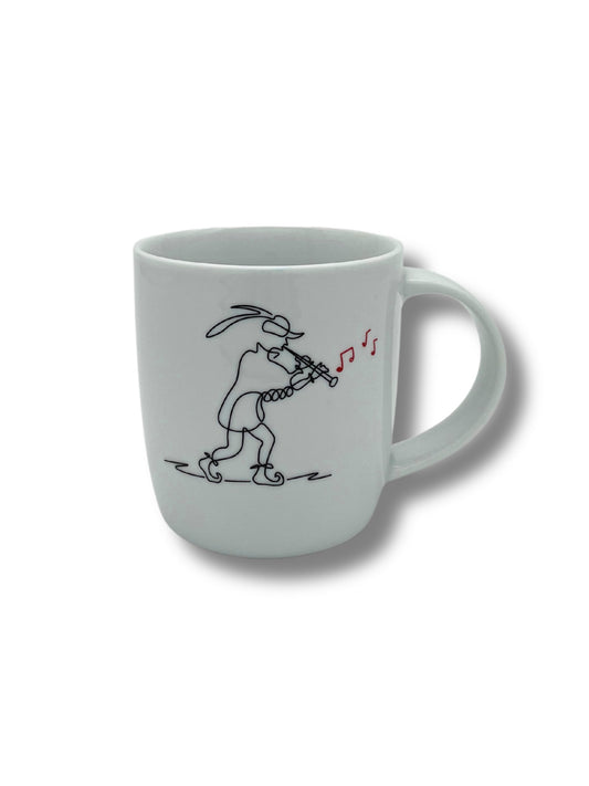 Kaffeebecher mit Rattenfänger von Hameln Motiv – 300 ml Keramiktasse mit kratzfestem Druck.