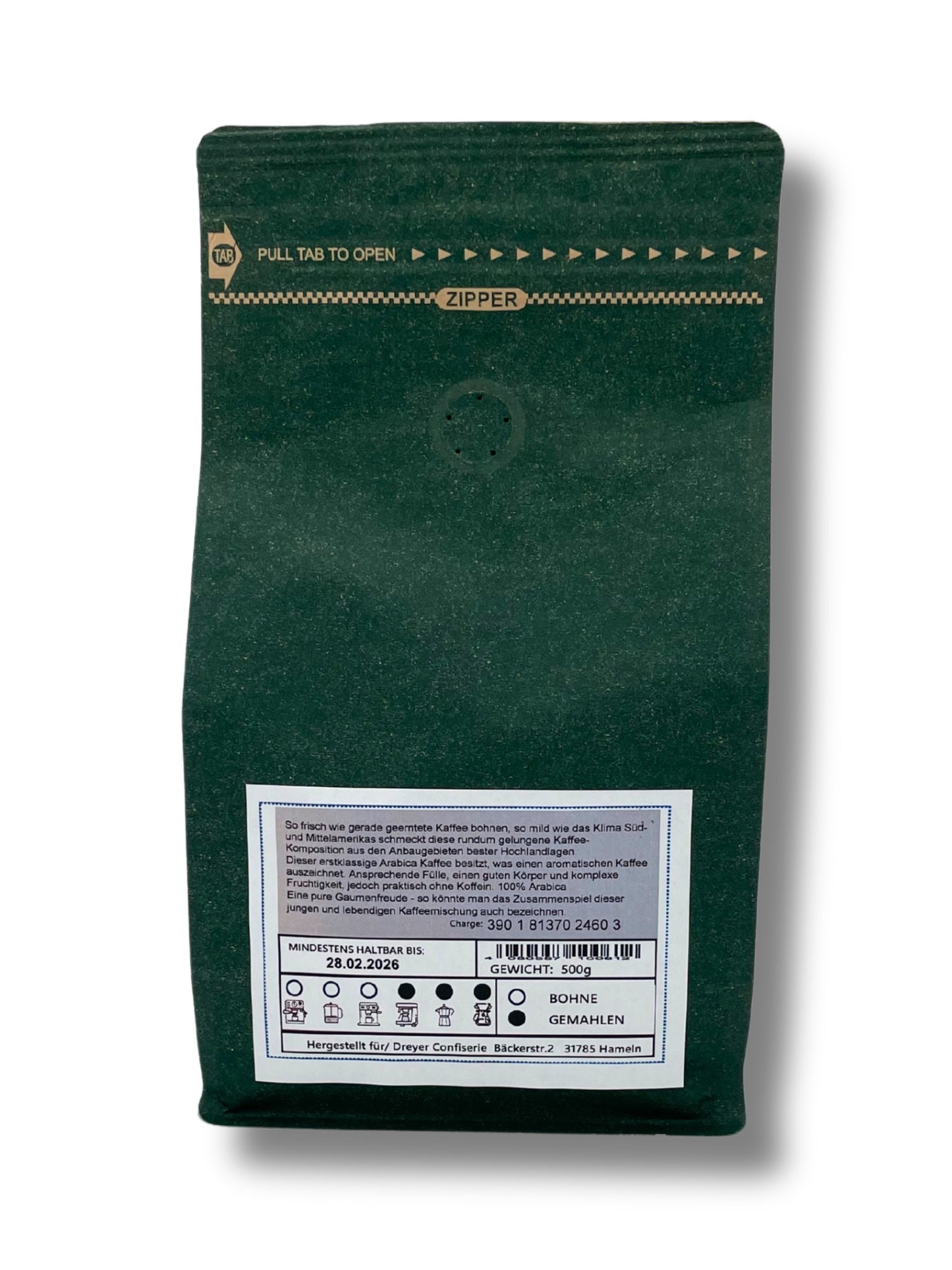Koffeinfreier Hochlandkaffee aus Hameln – Dreyer Confiserie.