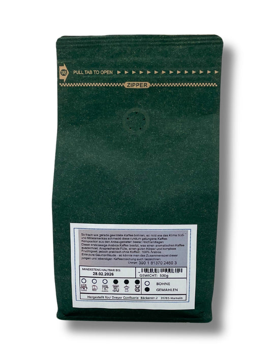 Schonkaffee entkoffeiniert gemahlen 500g von der Dreyer Confiserie Rückseite