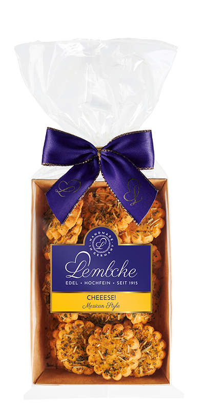 Cheeese! Mexican Style – Würzige Käsecracker mit Tomate, Cheddar und Chili von Lembcke, herzhafter Snack aus Hameln.