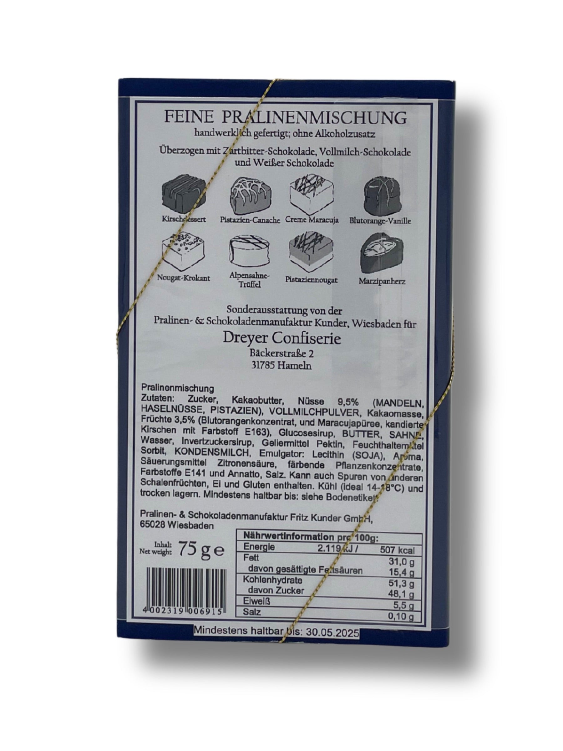 Süße Grüße aus Hameln – Pralinen ohne Alkohol von Dreyer.