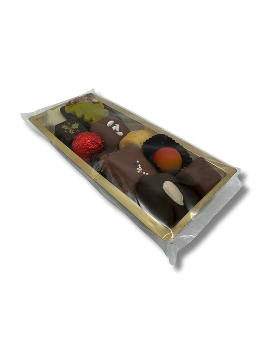 Produktbild - Filztasche „I love Christmas“ 125 g Pralinenmix.