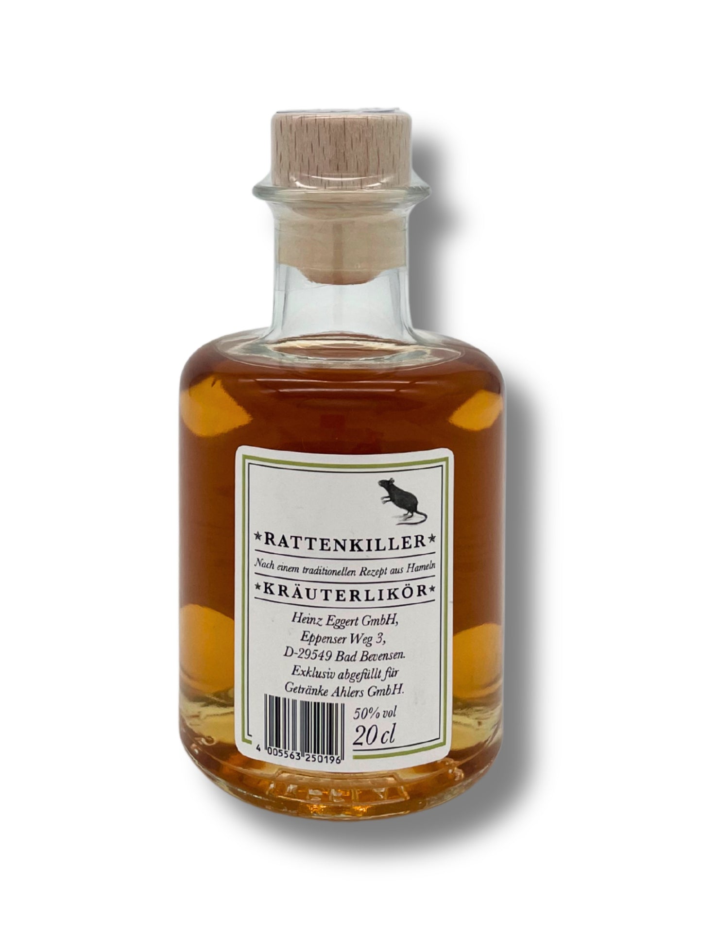 Kräuterlikör mit Rattenfänger-Flair – Rattenkiller 200 ml aus der Confiserie Dreyer in Hameln.