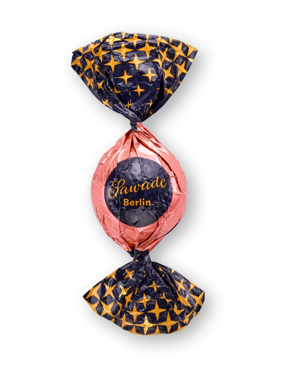 Sawade Eierlikör Kugel 16g – Edelbitterschokolade mit flüssiger Füllung aus hausgemachtem Eierlikör.