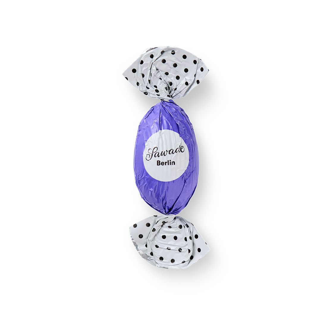 Sawade Trüffel-Osterei aus Zartbitterschokolade mit fruchtiger Waldbeercreme, erhältlich in der Confiserie Dreyer in Hameln.