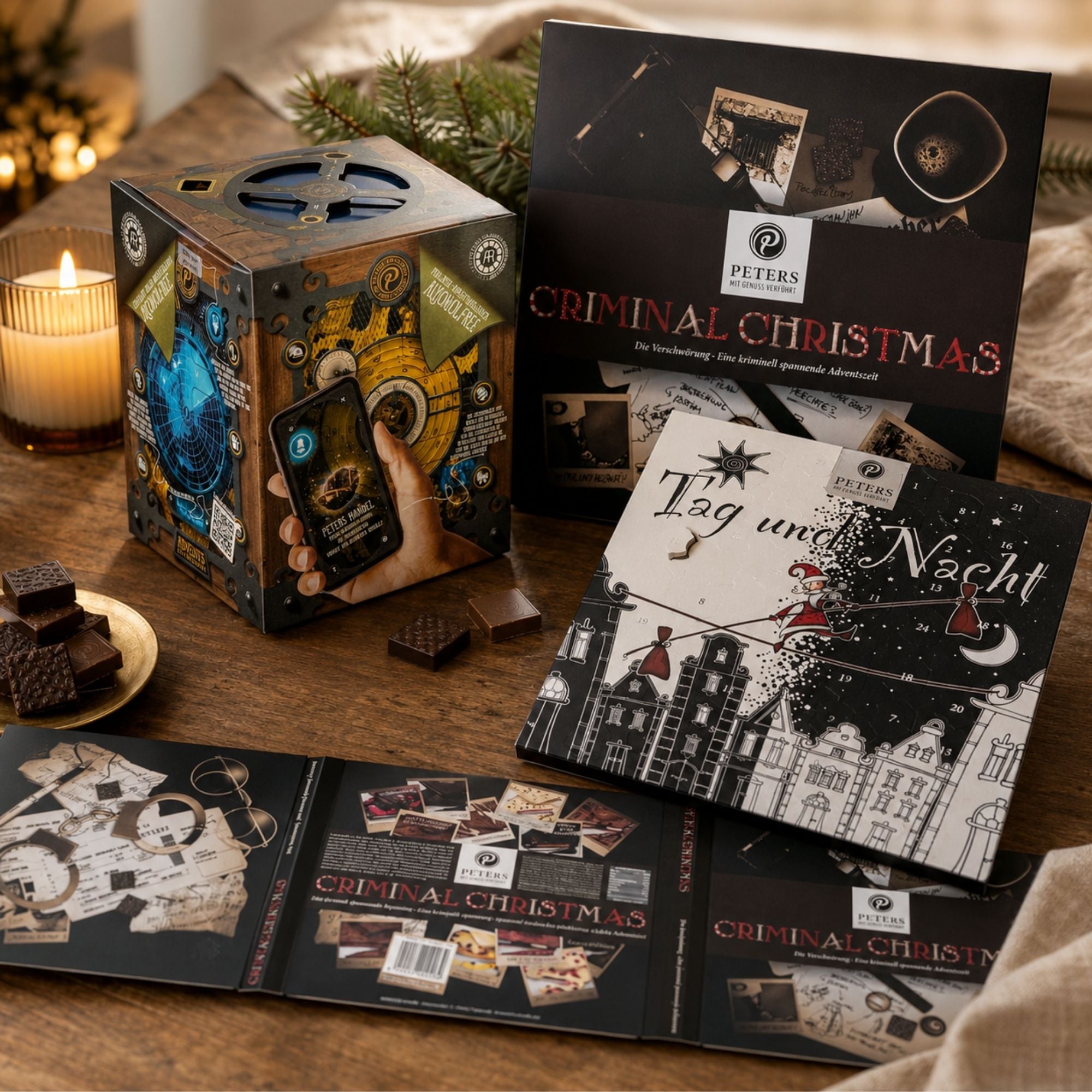 Peters Adventskalender mit Pralinen, Criminal Christmas und mehr