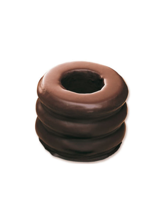 Baumkuchen Zartbitter 150 g von Grand-Cru – feiner, milchig-dunkler Baumkuchen mit Zartbitterschokolade, bald erhältlich bei Dreyer Confiserie Hameln.