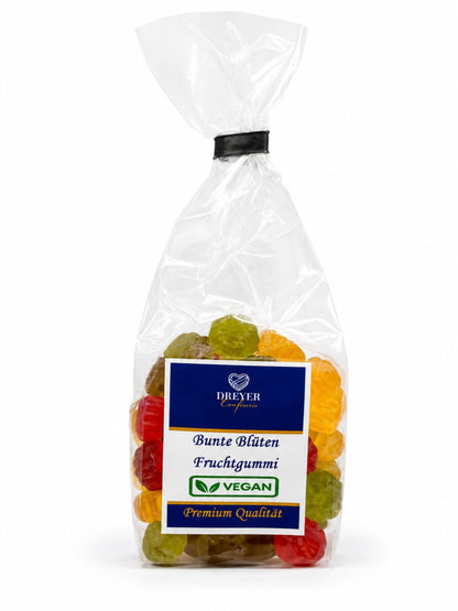 Bunte Blüten Fruchtgummi vegan 200g Dreyer Confiserie