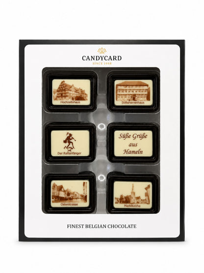 Hameln Schokoladentäfelchen Geschenkbox 120g CandyCard
