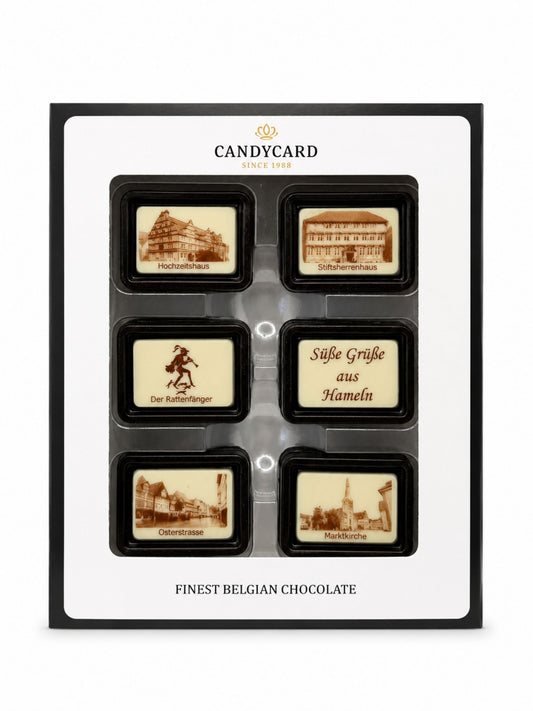 Hameln Schokoladentäfelchen Geschenkbox 120g CandyCard
