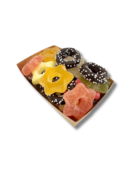 Kringelmischung 250 g, vielfältige Auswahl an gezuckerten und schokolierten Kringeln, winterlicher Genuss aus der Dreyer Confiserie in der Rattenfängerstadt Hameln.