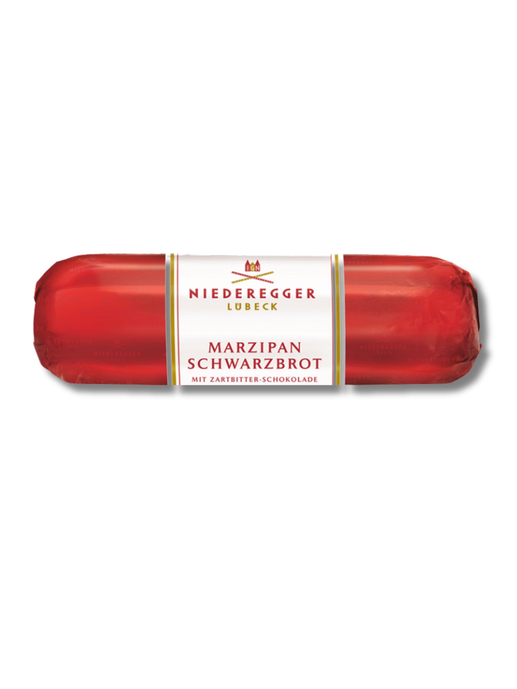 Niederegger Marzipan Schwarzbrot 200 g – Marzipan mit edler Zartbitter-Schokolade, erhältlich in der Dreyer Confiserie in der Rattenfängerstadt Hameln.
