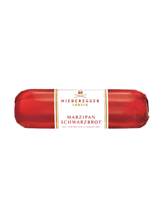 Niederegger Marzipan Schwarzbrot 75 g – Klassiker aus Marzipan mit edler Zartbitter-Schokolade, erhältlich in der Dreyer Confiserie in der Rattenfängerstadt Hameln.