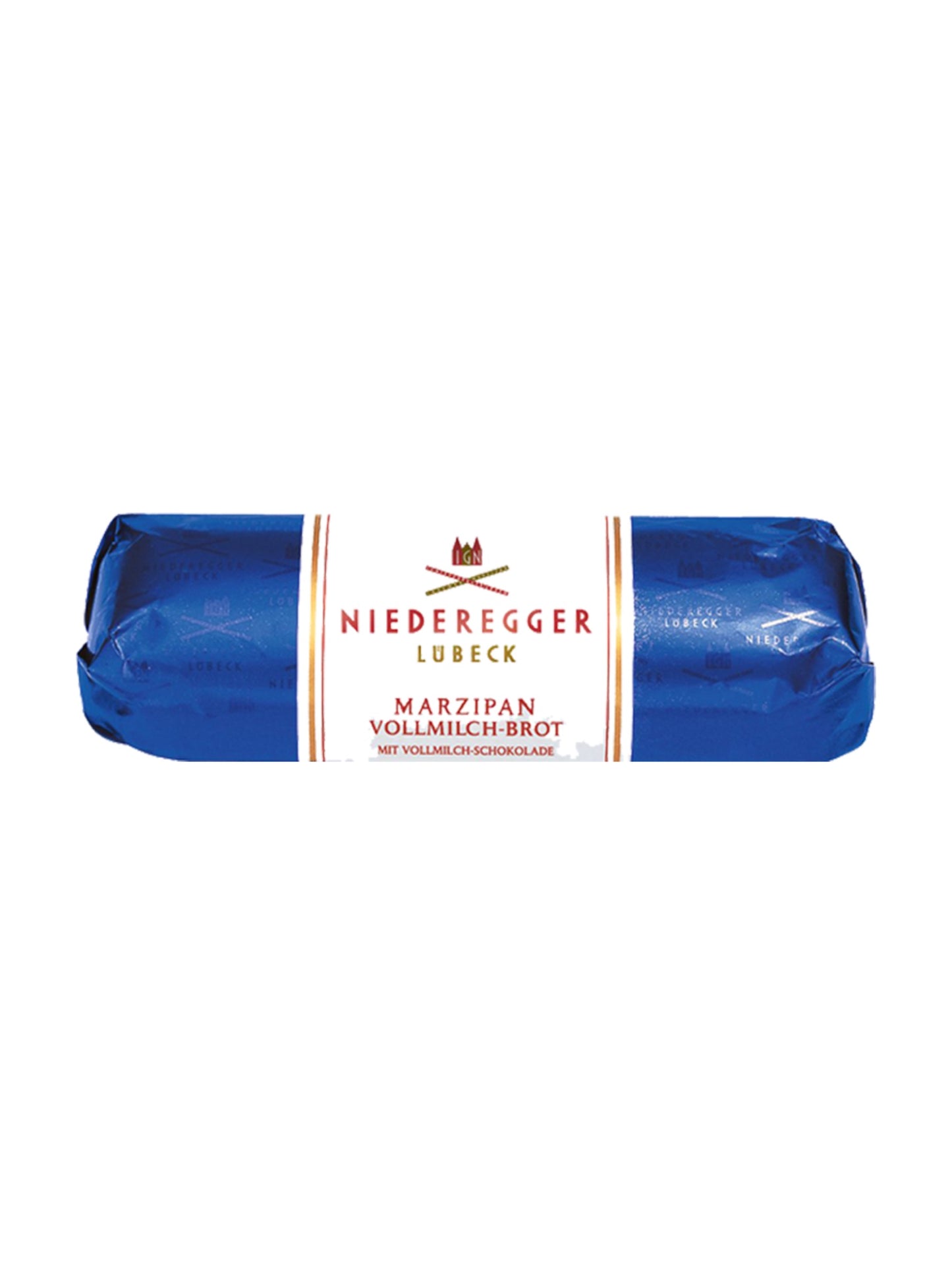Niederegger Marzipan Vollmilch-Brot 125 g – Marzipan mit feiner Vollmilch-Schokolade, erhältlich in der Dreyer Confiserie in der Rattenfängerstadt Hameln.