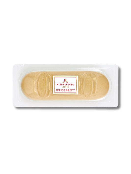 Niederegger Marzipan Weißbrot 125 g – Marzipan ohne Schokolade für puren Mandelgenuss, erhältlich in der Dreyer Confiserie in der Rattenfängerstadt Hameln.