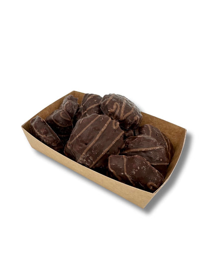 Weihnachtliche Lebkuchen Zartbitter 130 g – saftige Lebkuchen mit Zartbitter- und Vollmilchschokolade, ideal für die Weihnachtszeit und den bunten Teller und erhältlich in der Dreyer Confiserie in der Rattenfängerstadt Hameln.