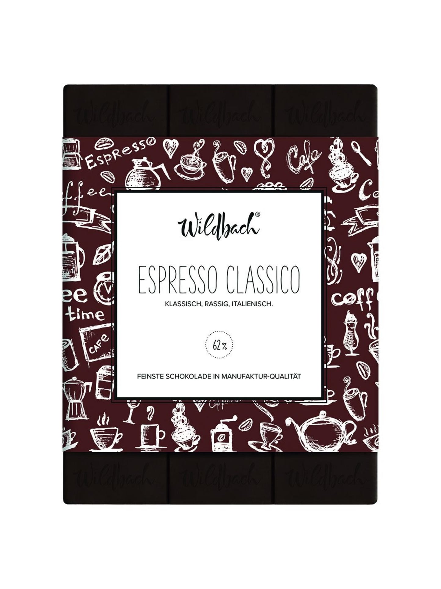 Espresso Schokolade Zartbitter 62% 70g – Espresso Classico | Wildbach