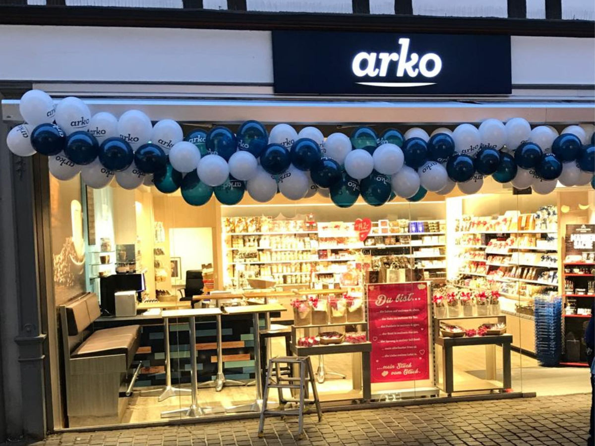 arko Ladengeschäft  in der Bäckerstraße 2 in Hameln, seit 2017 Standort der heutigen Dreyer Confiserie