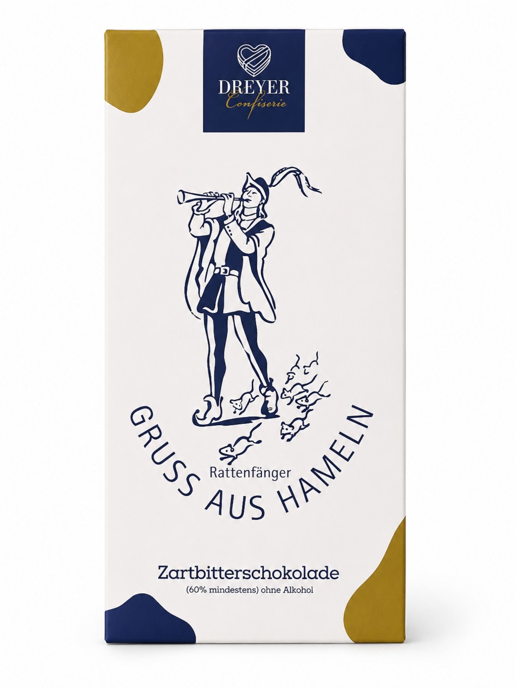 Gruß aus Hameln Zartbitter Schokolade 80g Dreyer Confiserie