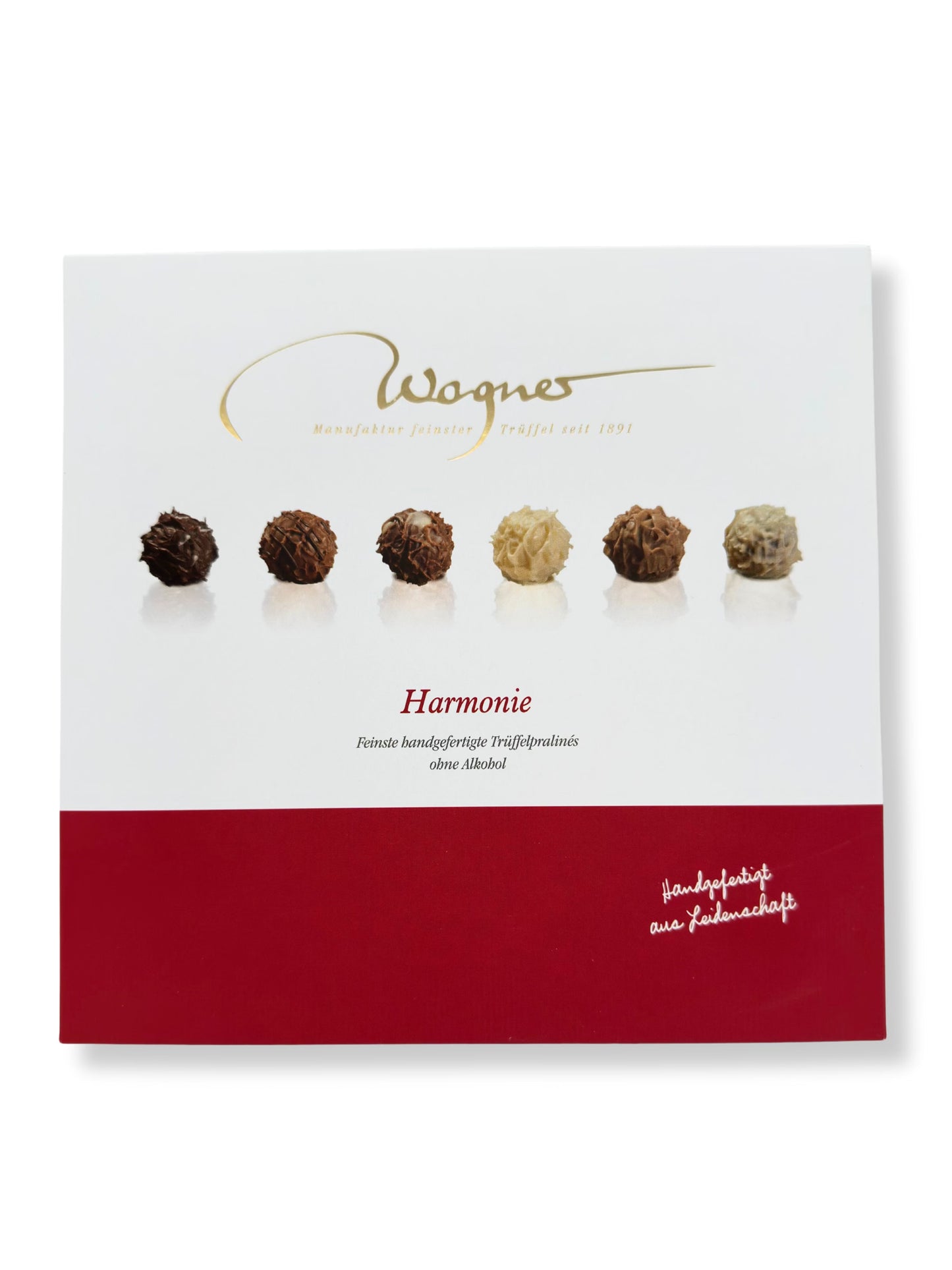 Harmonie - Feinste handgefertigte Trüffelpralines ohne Alkohol von Wagner Pralinen.
