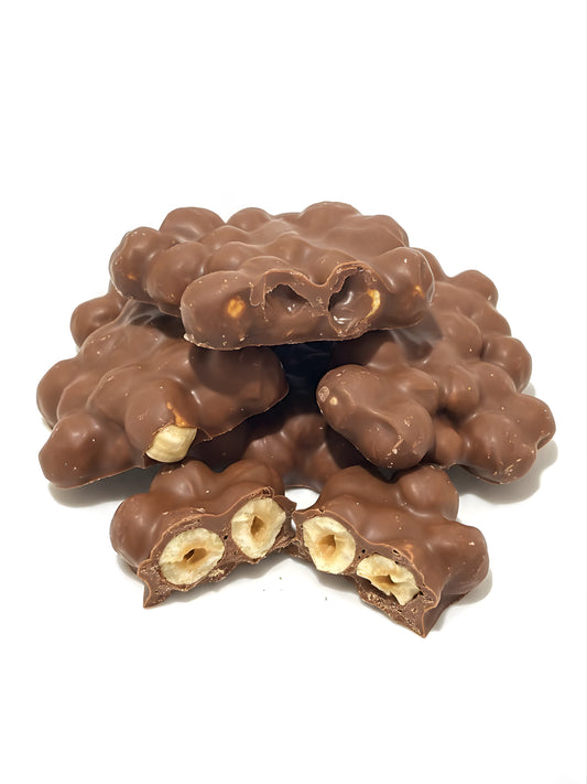 Haselnüsse in Vollmilchschokolade von der Dreyer Confiserie 