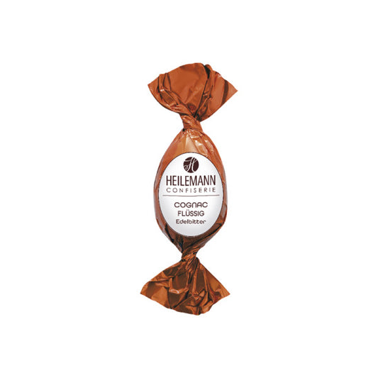 Heilemann Cognac-Osterei – Edelbitterschokolade mit flüssiger Cognac-Füllung, edle Osterpraline mit Alkohol aus der Confiserie Dreyer in der Rattenfängerstadt Hameln.