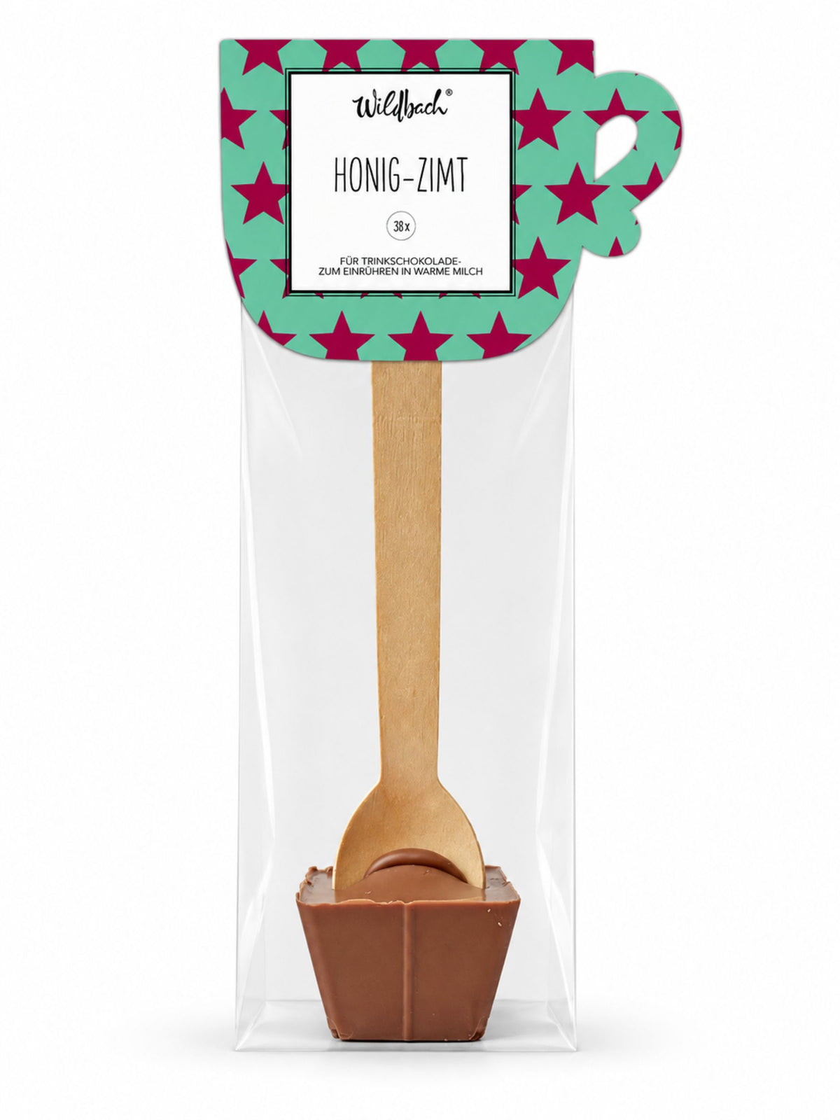 Heißer Löffel Vollmilch Honig Zimt Trinkschokolade 45g von Wildbach