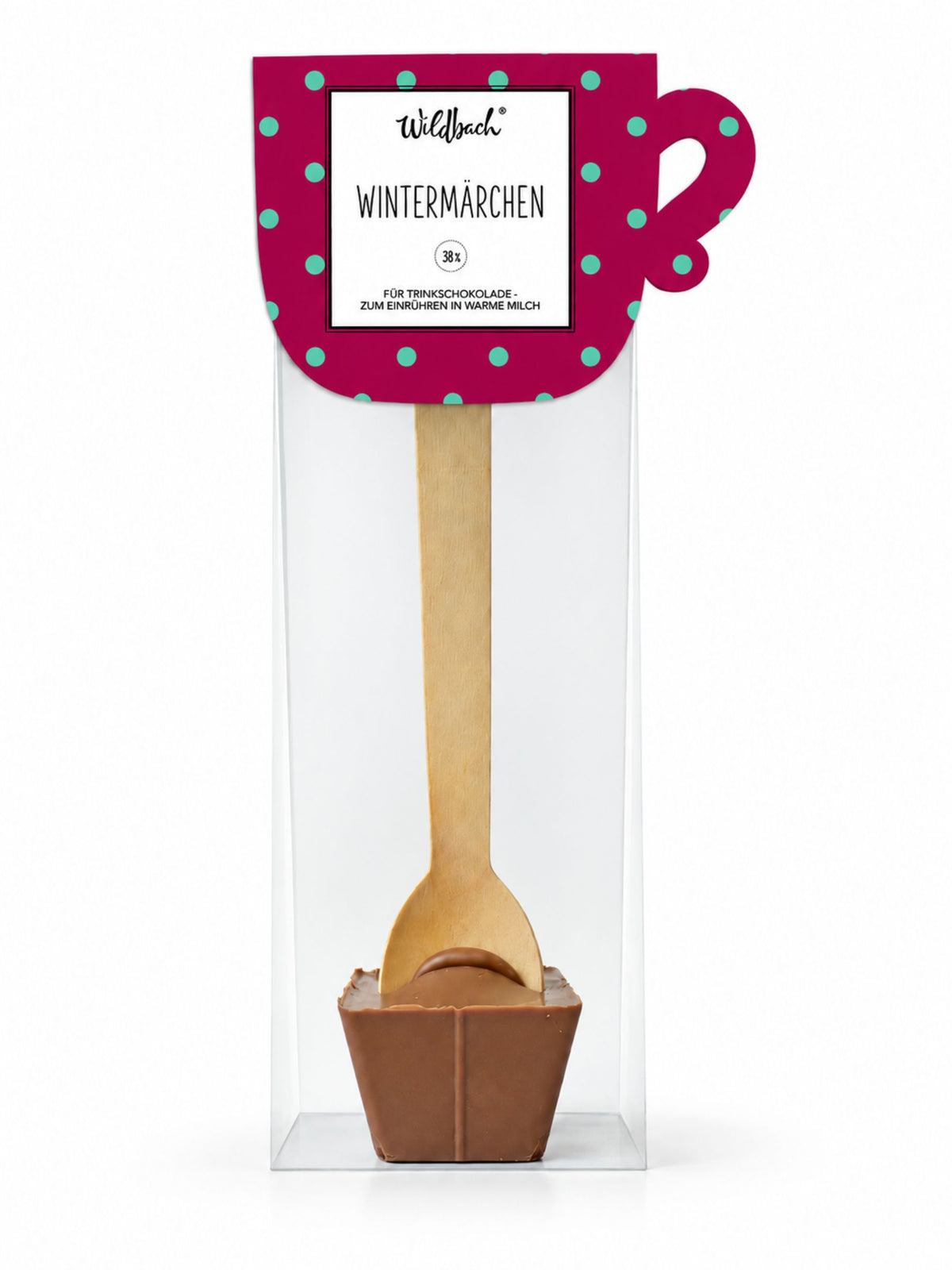 Heißer Löffel Wintermärchen Vollmilch mit Gewürzen Trinkschokolade 45g von Wildbach