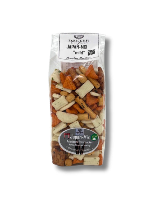 Dreyer Confiserie Japan Mix – asiatischer Reiscracker-Snack aus Hameln in 200g Packung.