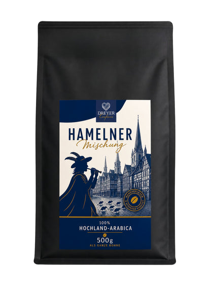 Hamelner Mischung Hochland-Arabica Bohne 500g Dreyer Confiserie
