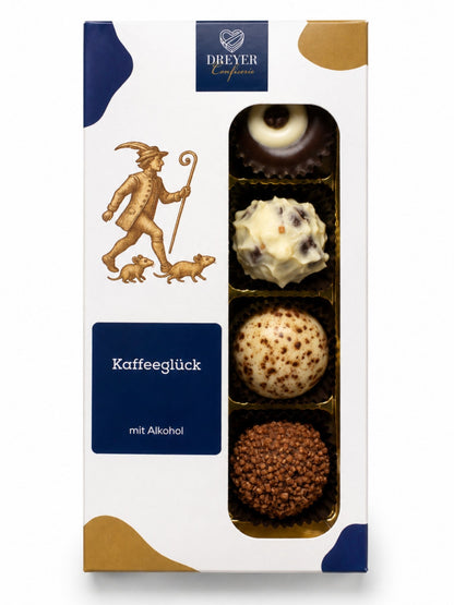 Kaffeeglück Pralinenmischung mit Alkohol 100g Dreyer Confiserie