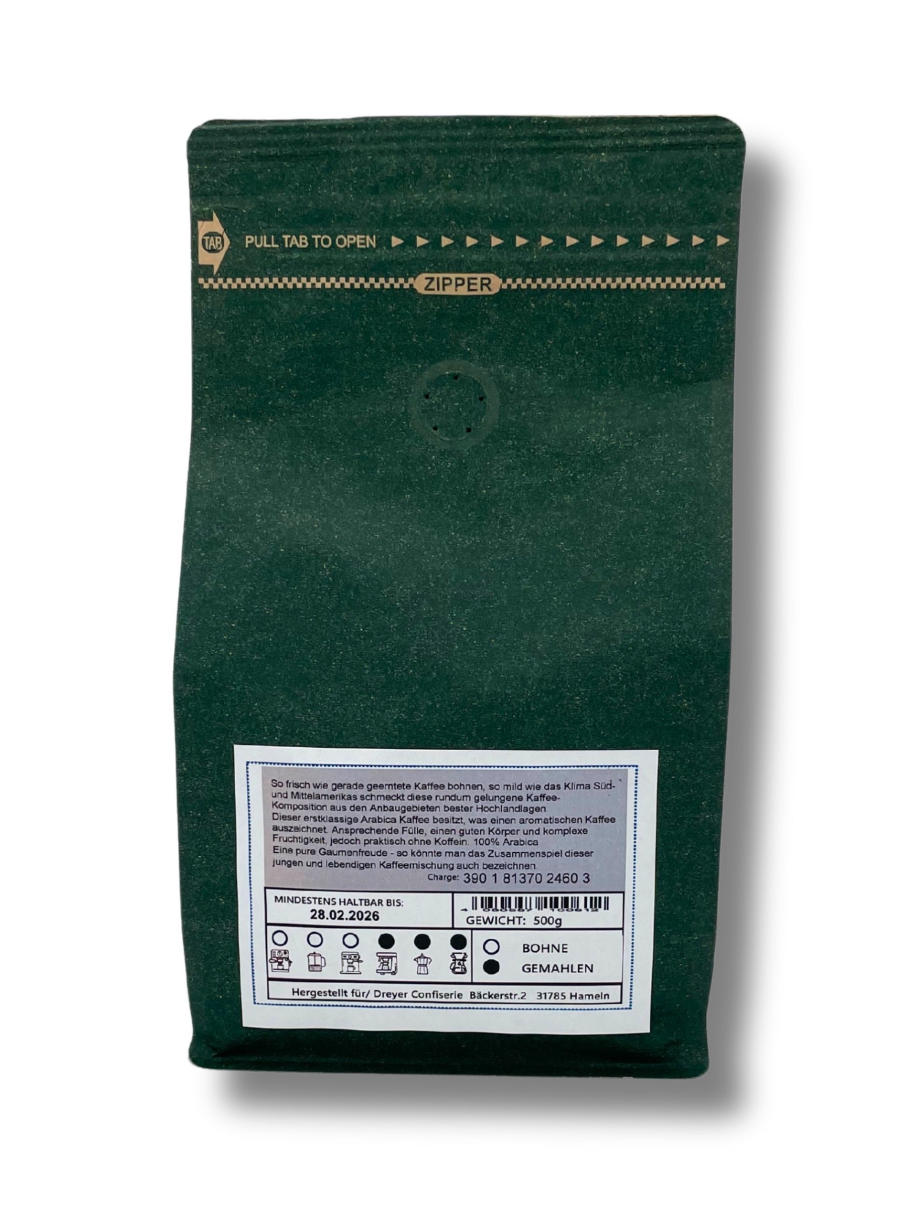 Koffeinfreier Hochlandkaffee aus Hameln – Dreyer Confiserie.