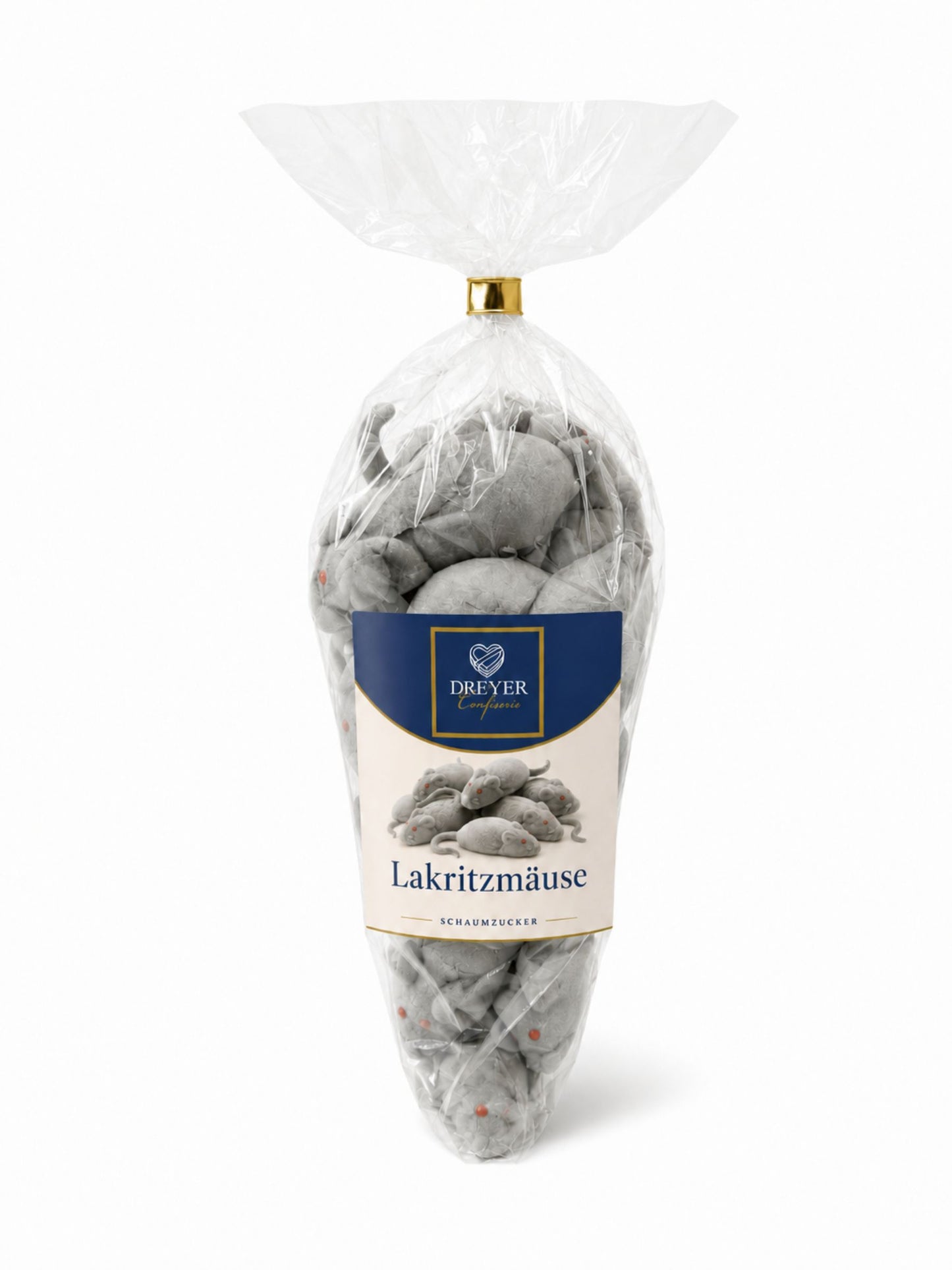Lakritzmäuse aus Schaumzucker 125g Dreyer Confiserie