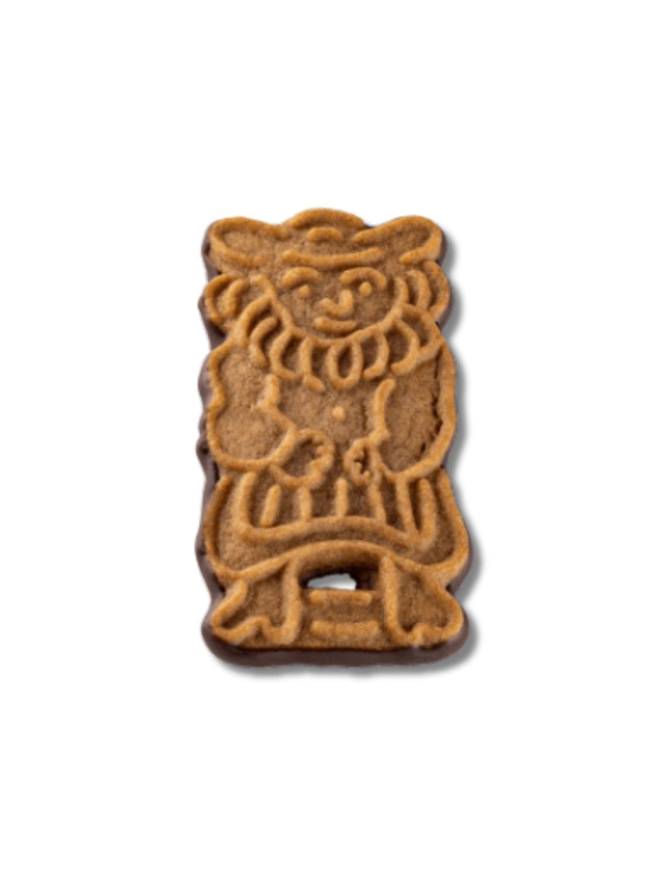 Detailaufnahme Lembcke Gewürzspekulatius Schoko – knusprige Spekulatius mit Zartbitterschokolade.