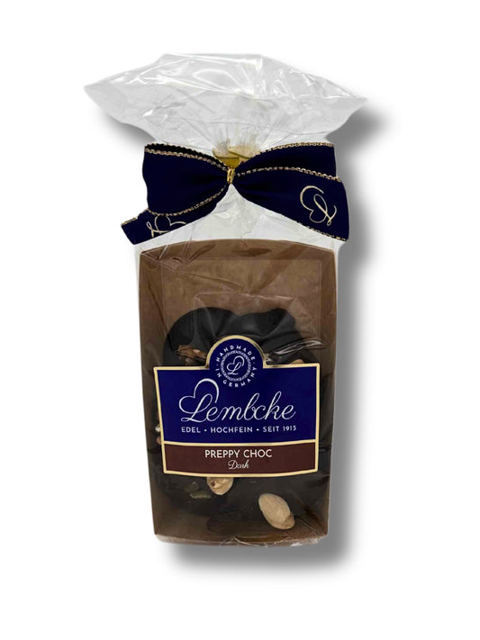 Lembcke Preppy Choc Dark – Pralinen mit Zartbitterschokolade, Nüssen & Früchten.