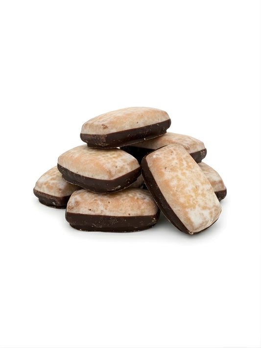 Marzipan Orangen Gebäck 175g mit Zartbitterschokolade – saftiges Confiserie Gebäck 